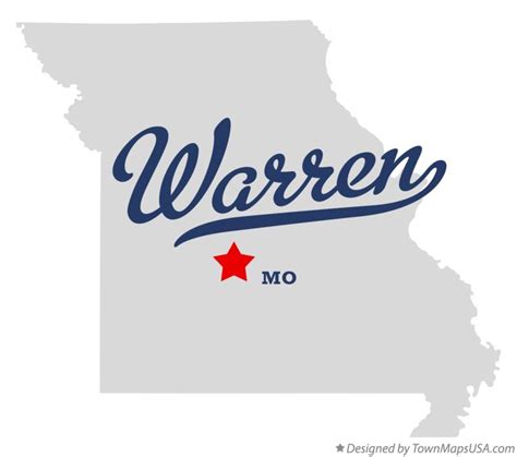 Map of Warren, Camden County, MO, Missouri