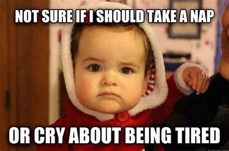 Tired baby | Funny baby memes, Baby memes, Funny babies