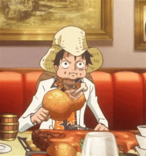 Luffy Luffy Eat GIF - Luffy Luffy Eat Meat - Découvrir et partager des GIF