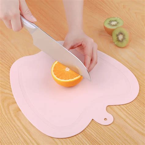 Apple Shape Fruit Chopping Board Kitchen Utensils Multifunction Chopping Block Plastic Cutting ...