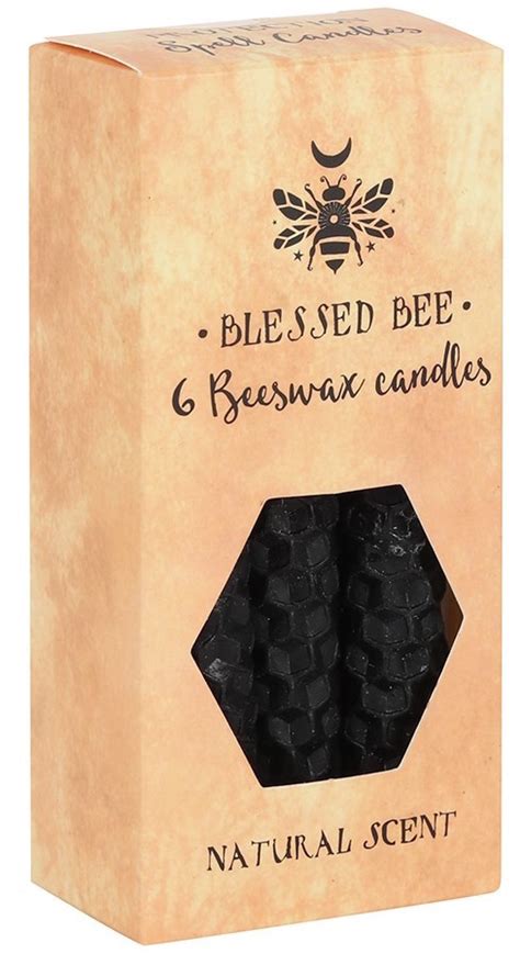 Blessed Bee: Beeswax Spell Candles - Black | at Mighty Ape NZ