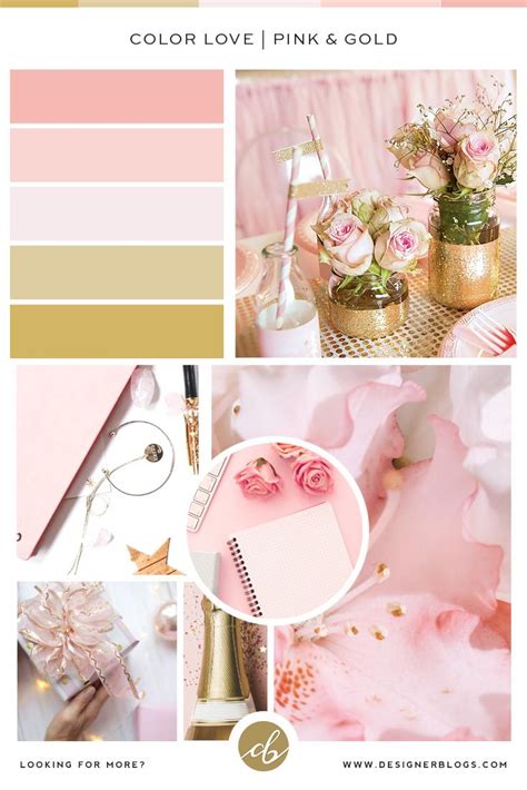 Pink Gold Color Palette and Inspirations | DesignerBlogs.com | Color ...