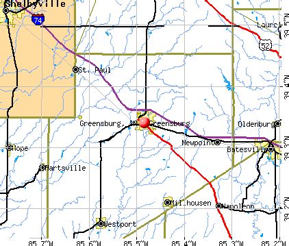 Greensburg, Indiana (IN 47240) profile: population, maps, real estate, averages, homes ...