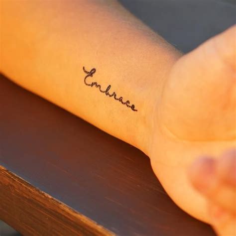 Embrace Manifestation Tattoo | Tattoos, Realistic temporary tattoos ...