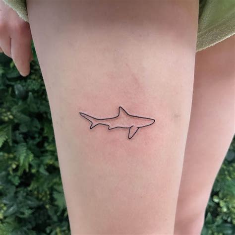 Hammerhead Shark Silhouette Tattoo