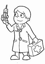 A Doctor Coloring Page  Home sketch template