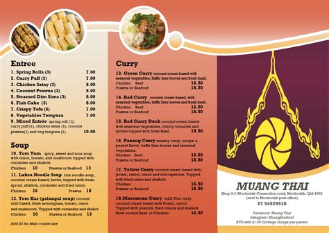 MUANG THAI - OUR MENU Always cooked fresh and always...