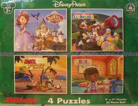 DIZDUDE.com | Disney Junior Four 25 Piece Jigsaw Puzzles Dizdude's Webstore