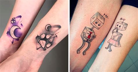 86 Matching Tattoos For Couples, Siblings, Friends, And All The Special ...