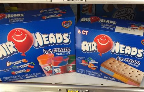 SPOTTED ON SHELVES: Airheads Ice Cream Squeeze-Ups and Ice Cream Sandwiches - The Impulsive Buy