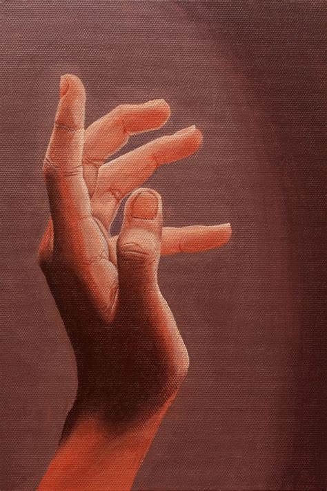 Hand Study In Acrylics | Hand painting art, Realistic paintings ...