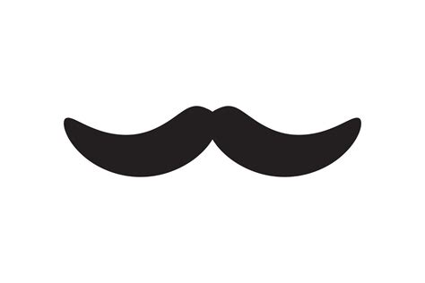 Moustache vector icon. Black retro style mustache. Shave barber vintage man face 14436867 Vector ...