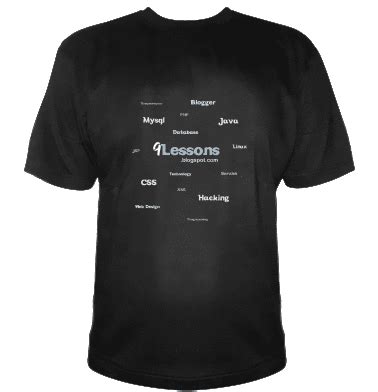 Do you like 9Lessons blog T-Shirt Design.