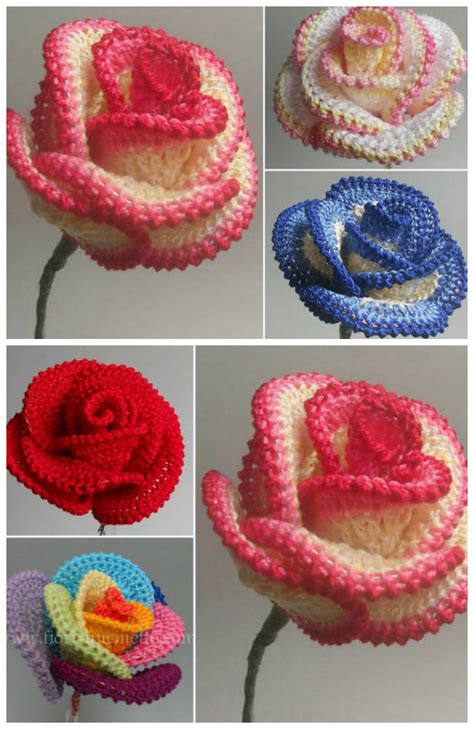 Free Crochet Rose Flower Pattern | Best Flower Site