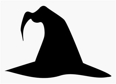 Clip Art Black & White - Silhouette Witch Hat Clipart, HD Png Download ...