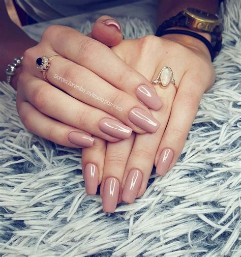 Nude nails, design nails, glamour nails, style nails Gel Manicure Designs, Manicure Colors ...
