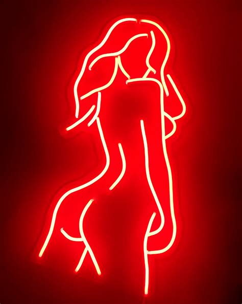 Girl Neon Sign Lady Neon Sign Red Neon Sign Neon Light | Etsy