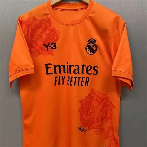 24/25 Real Madrid Orange Special Edition Soccer Jersey - Soccer Jersey Yupoo