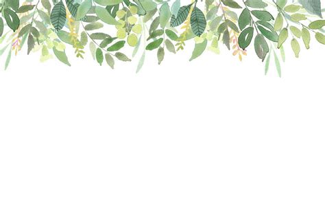 Green Leaves Frames Foliage Clipart, Greenery Wedding Invites, Leaf ...