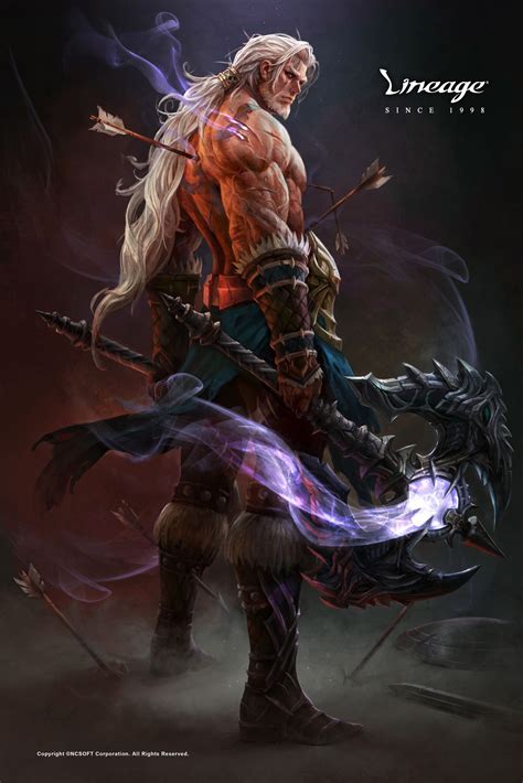 NCSOFT_lineage_warrior, Kim Sung Hwan | Character art, Concept art characters, Fantasy warrior