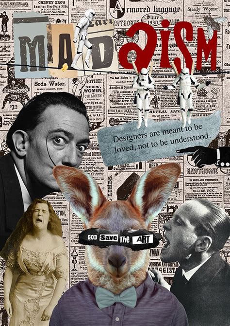 MADAISM - Dada Poster on Behance | Dada art, Collage art projects, Dada ...