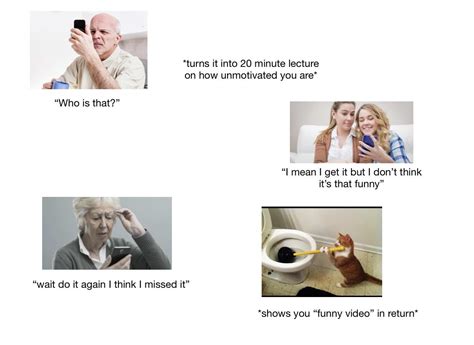 Trying to show your parents a funny video Starter Pack : r/starterpacks