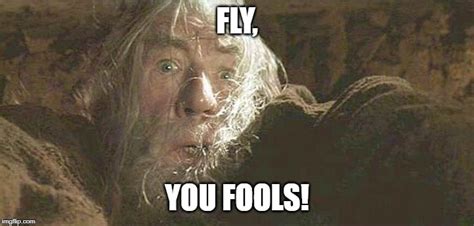 Gandalf Fly You Fools Memes - Imgflip