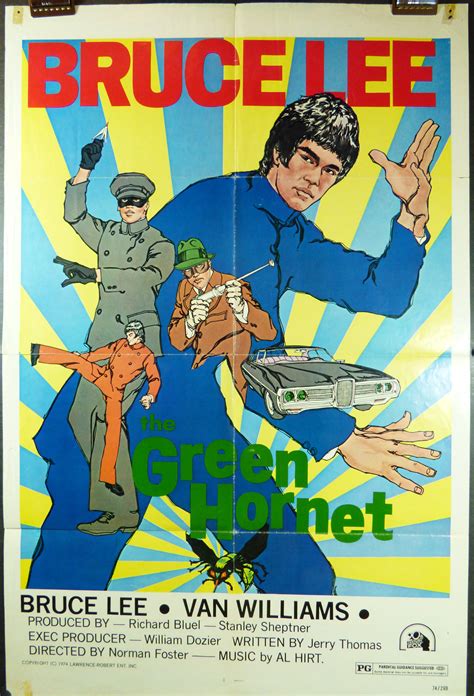 THE GREEN HORNET, Original Bruce Lee Movie Theater Poster - Original Vintage Movie Posters