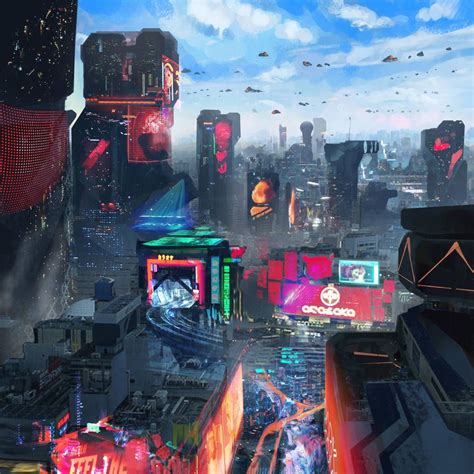 Cyber City by SamTheConceptArtist | Cyberpunk art, Cyberpunk city ...