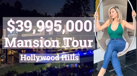 $39,995,000 | Mansion Home Tour | Hollywood Hills - YouTube