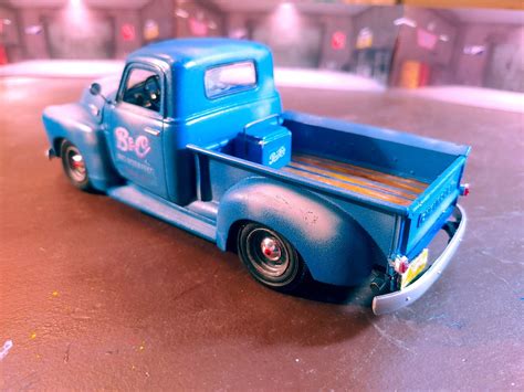 AMT ERTL 1:25 1:24 1950 Chevy Pickup Cream Medium Built Model #8288EOU Promo ...