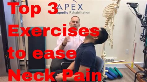 3 Top Exercises to Help Ease Neck Pain, Soreness and Stiffness - YouTube
