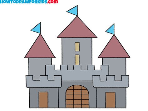 How To Draw A Medieval Castle