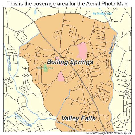 Aerial Photography Map of Boiling Springs, SC South Carolina