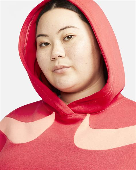 Nike Sportswear Swoosh Women's Oversized Fleece Hoodie (Plus Size). Nike SK