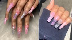 My cousins new nails in 2023 | Gel nails, Pink acrylic nails, Pink nails