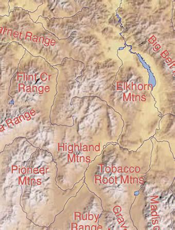 Montana Mountain Ranges Map – Map Of The Usa With State Names