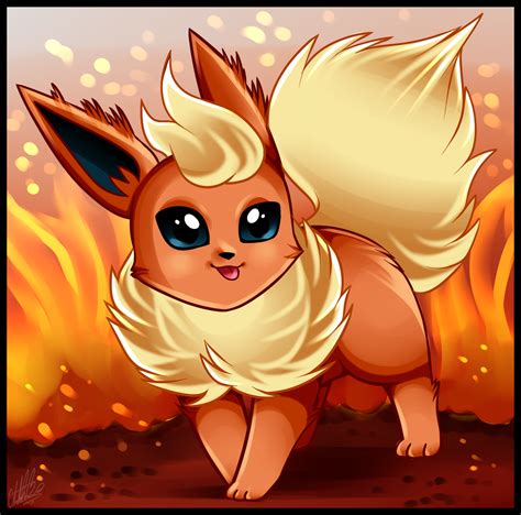 Fan Art- Flareon by Sweetochii on DeviantArt