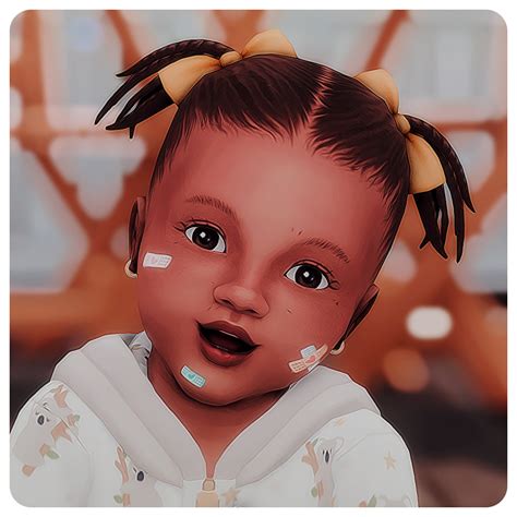 Sims Baby, Sims 4 Toddler, Sims 4 Cas, Sims Cc, Bow Hairstyle, Braided Hairstyles, Sims Stories ...