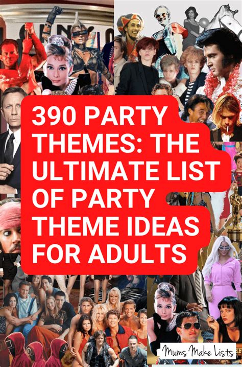 406 Party Theme Ideas For Adults | Adult birthday party themes, Adult ...