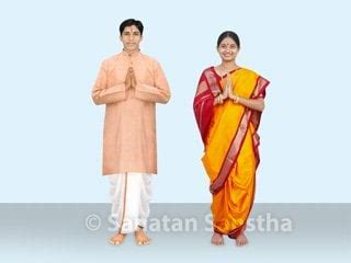 Clothes to be worn by men and women while performing Puja - Sanatan Sanstha