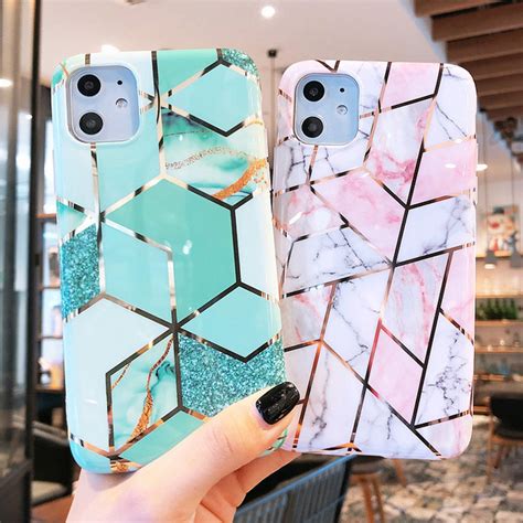 Lovebay Electroplated Marble Geometric Phone Case For iPhone COMPARISON!