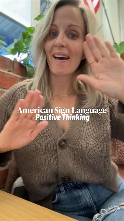 Learn basic American Sign Language with me- positive thinking | American sign language, Baby ...