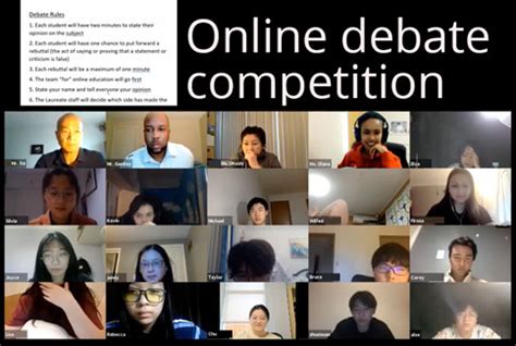 Laureate Students Challenged to an Online Debate Competition - Laureate College