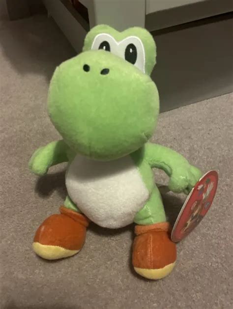 NINTENDO YOSHI PLUSH Soft Toy 10" Super Mario Goldie w/ Tag £10.99 ...