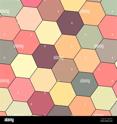 Geometry hexagon wall texture background multicolor honeycomb pattern wallpaper Stock Photo - Alamy