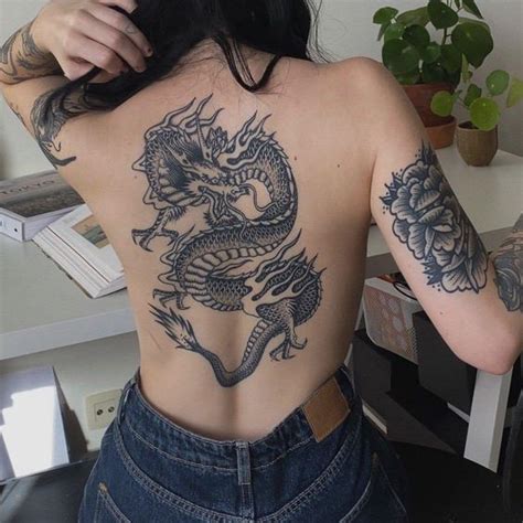 Dragon Tattoos For Women On Lower Back