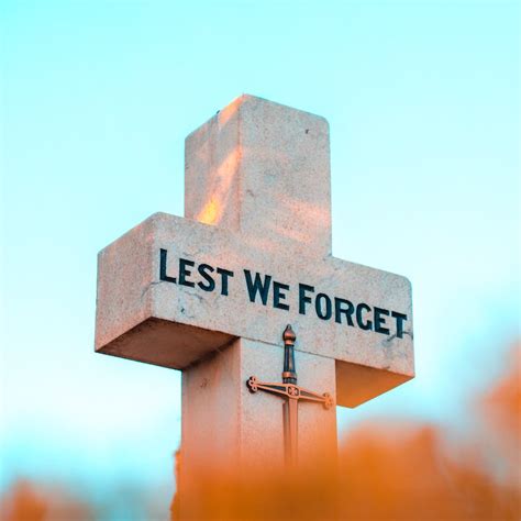 Lest We Forget Cross · Free Stock Photo