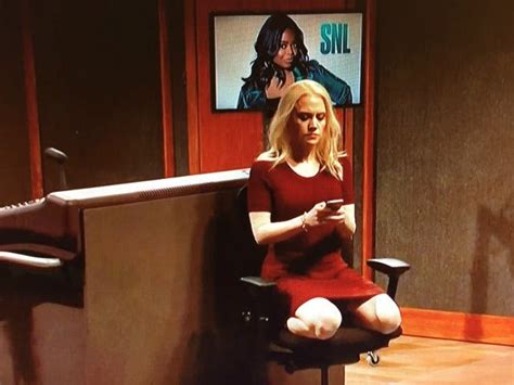 Kellyanne Conway Mocked By 'SNL' for Kneeling on Oval Office Couch