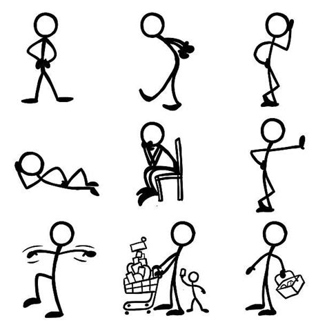 Stick Figure People Waiting | Stick drawings, Stick figure drawing ...